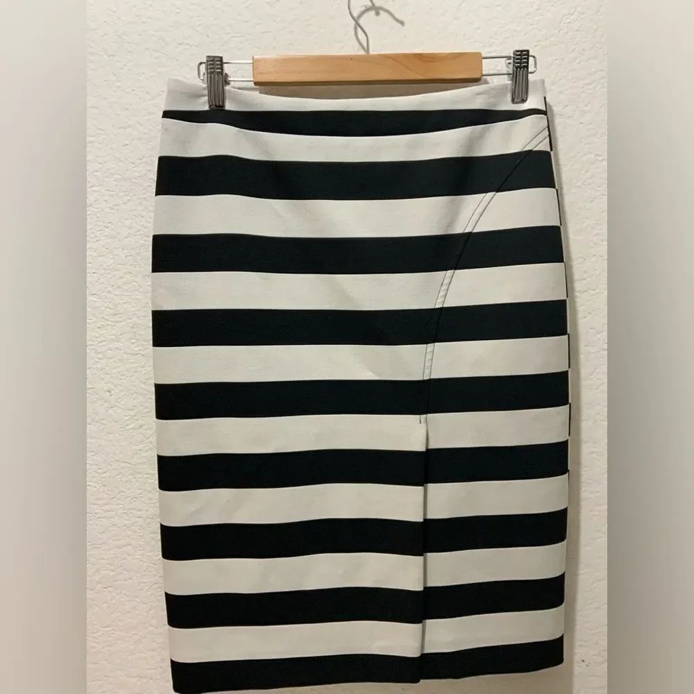 Artelier by Nicole Miller black white stripes size 10